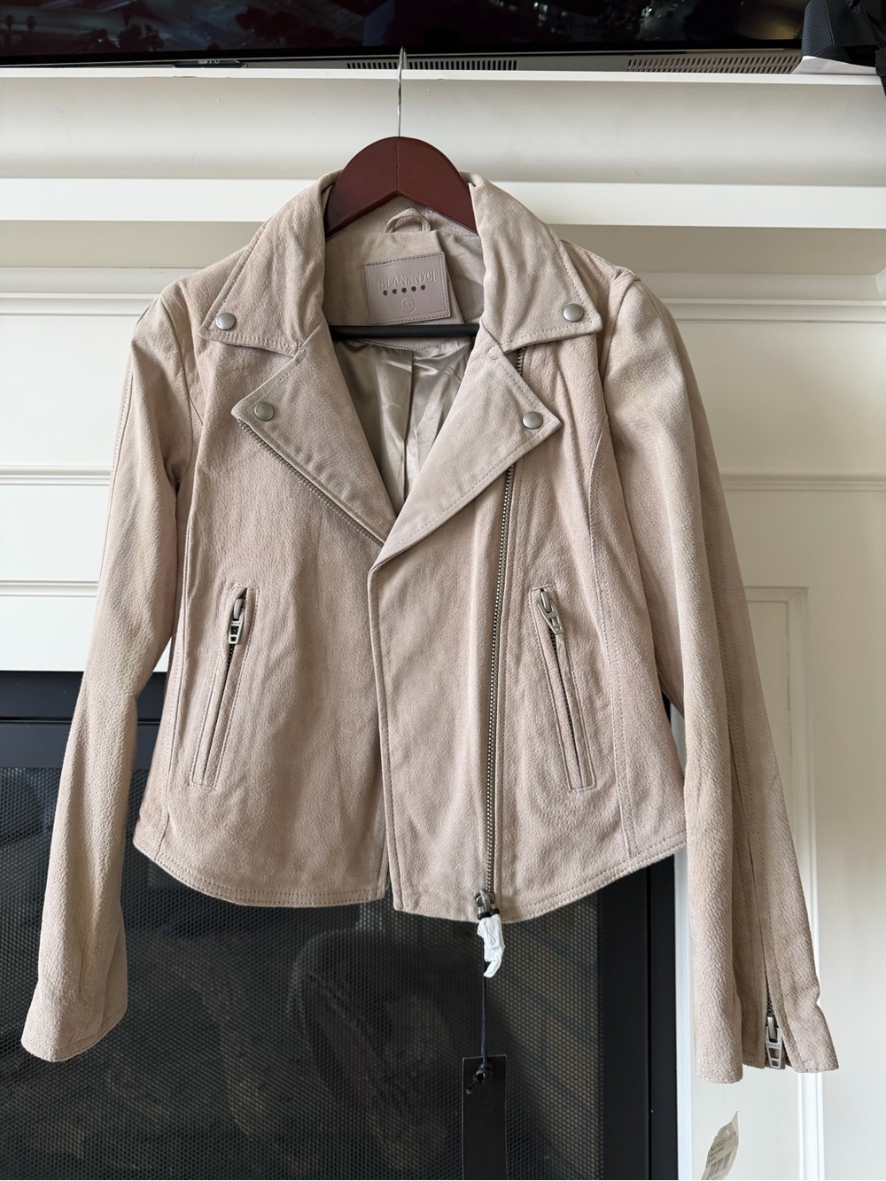 BlankNYC Next Level Suede Moto Jacket, Women’s XS NWT